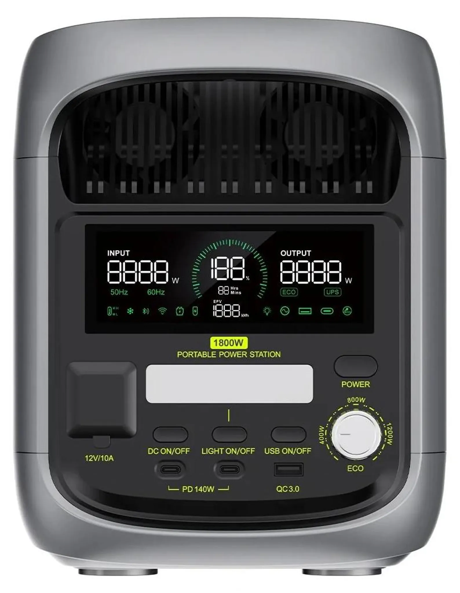 FOSSiBOT F1800 Portable Power Station | 1,800W 1,024Wh